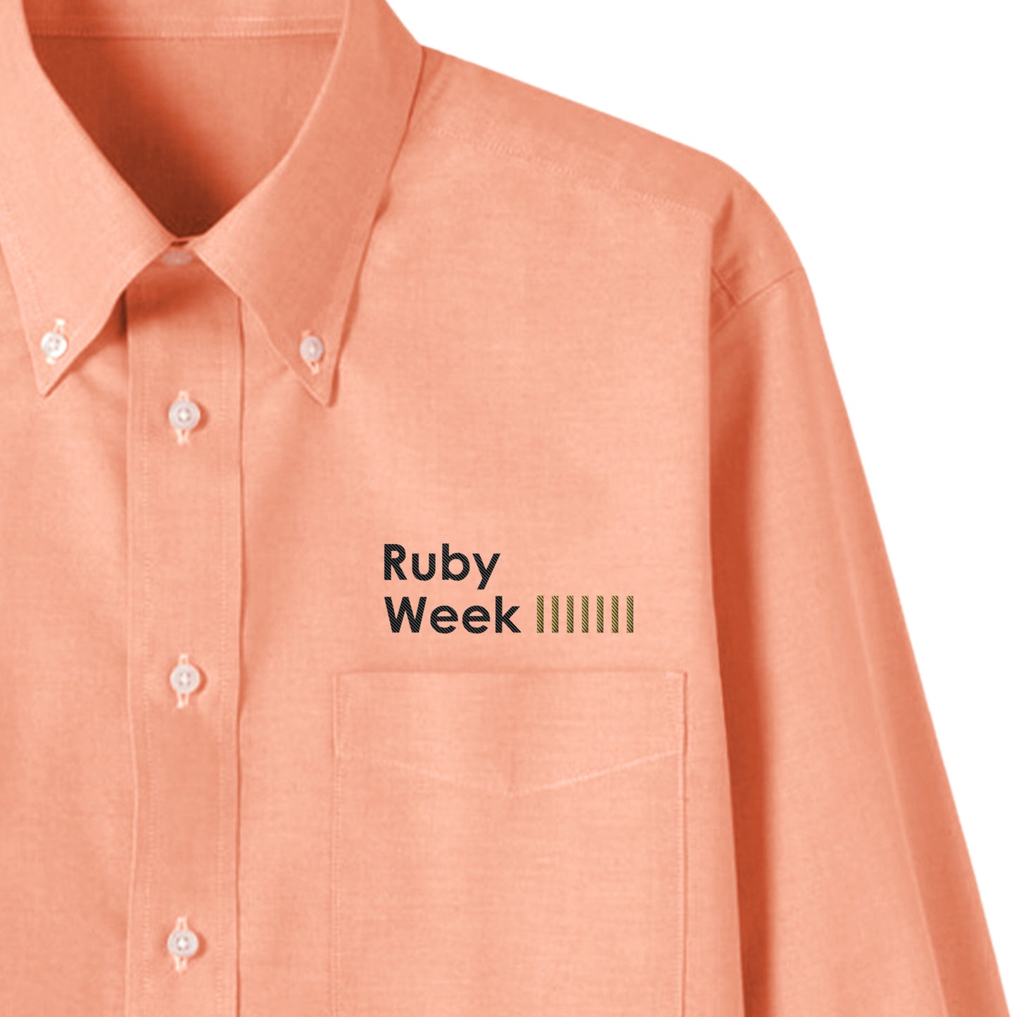 14-477 ボタンダウンシャツ RubyWeek 胸刺繍(長袖)