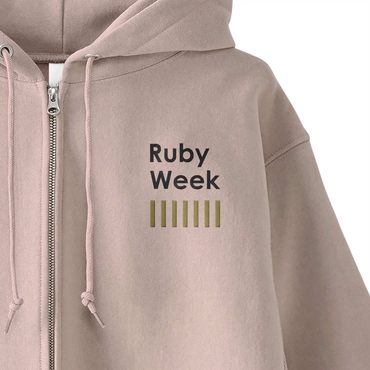 463 ジップパーカー Ruby Week 3 (刺繍)
