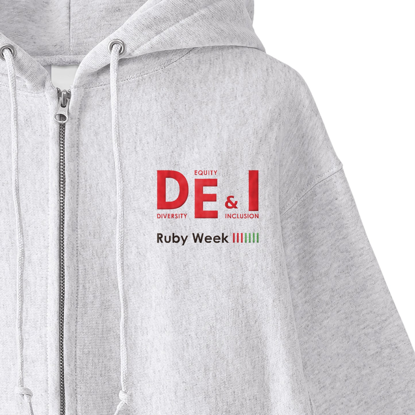464 ジップパーカー DE&I Ruby Week (刺繍)