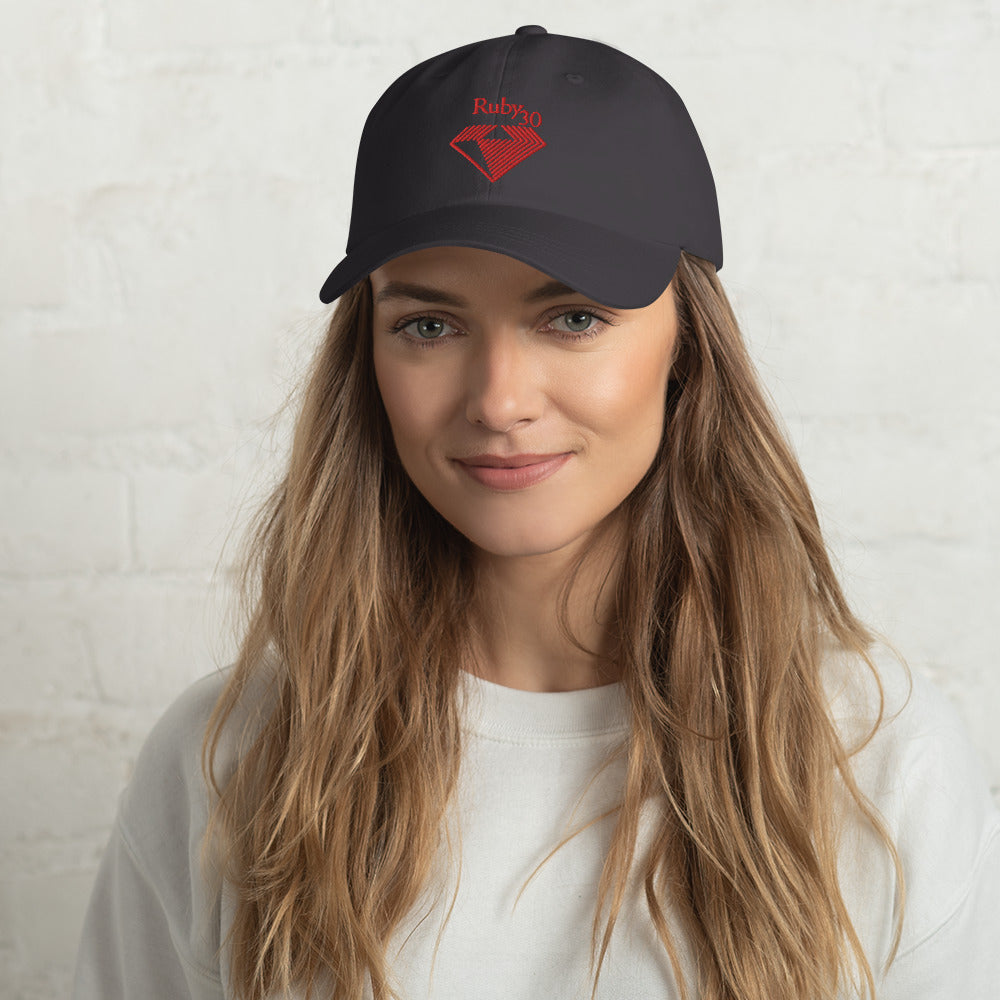 010 Ruby30th Dad hat "Embroidery 刺繍"