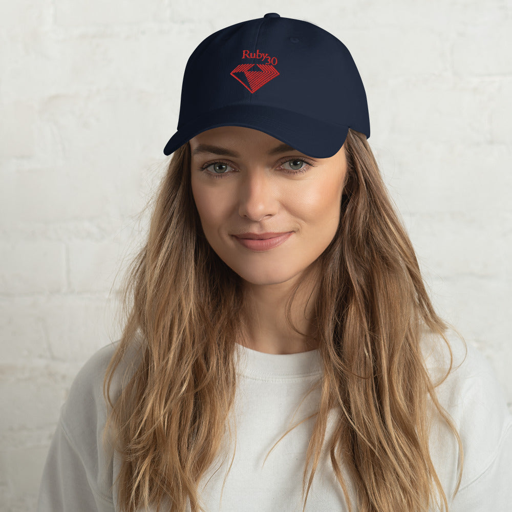 010 Ruby30th Dad hat "Embroidery 刺繍"