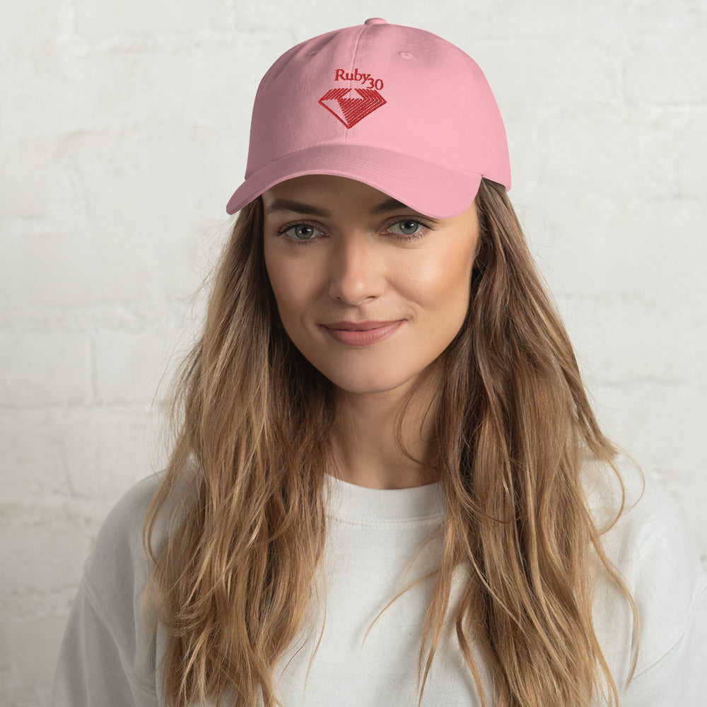 010 Ruby30th Dad hat "Embroidery 刺繍"