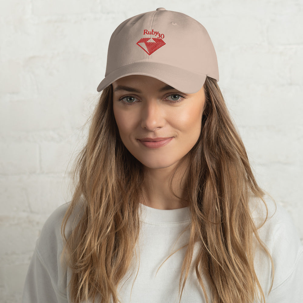 010 Ruby30th Dad hat "Embroidery 刺繍"