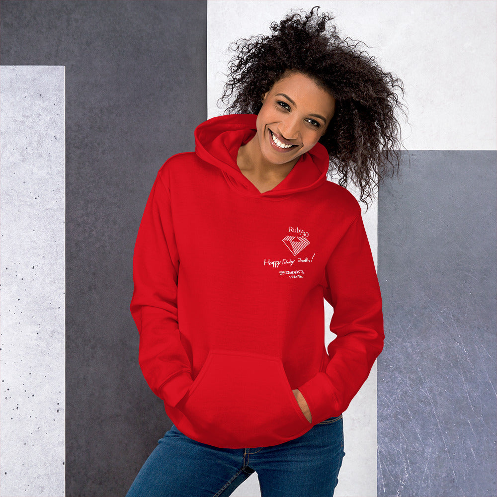Ruby30th "Happy Ruby" Unisex Hoodie