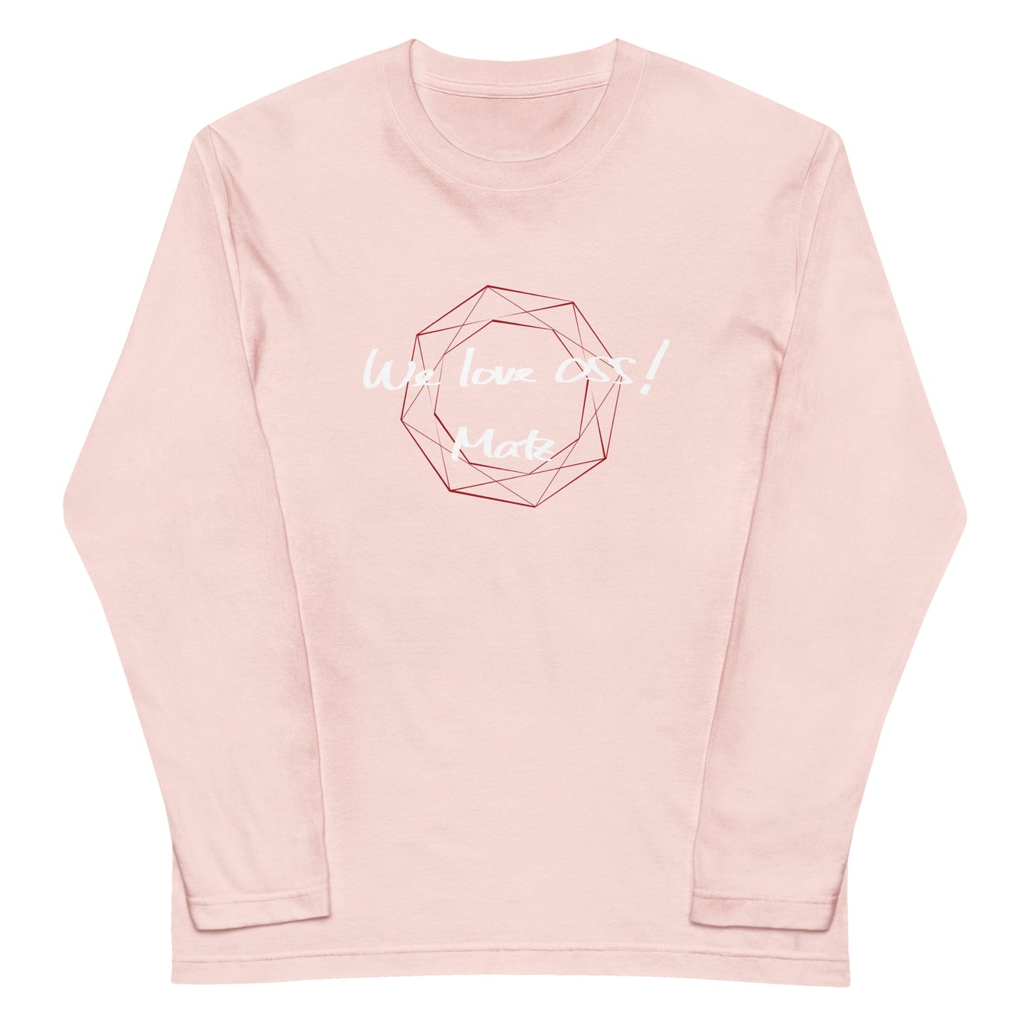 080 We love OSS! / ユニセックス長袖Tシャツ