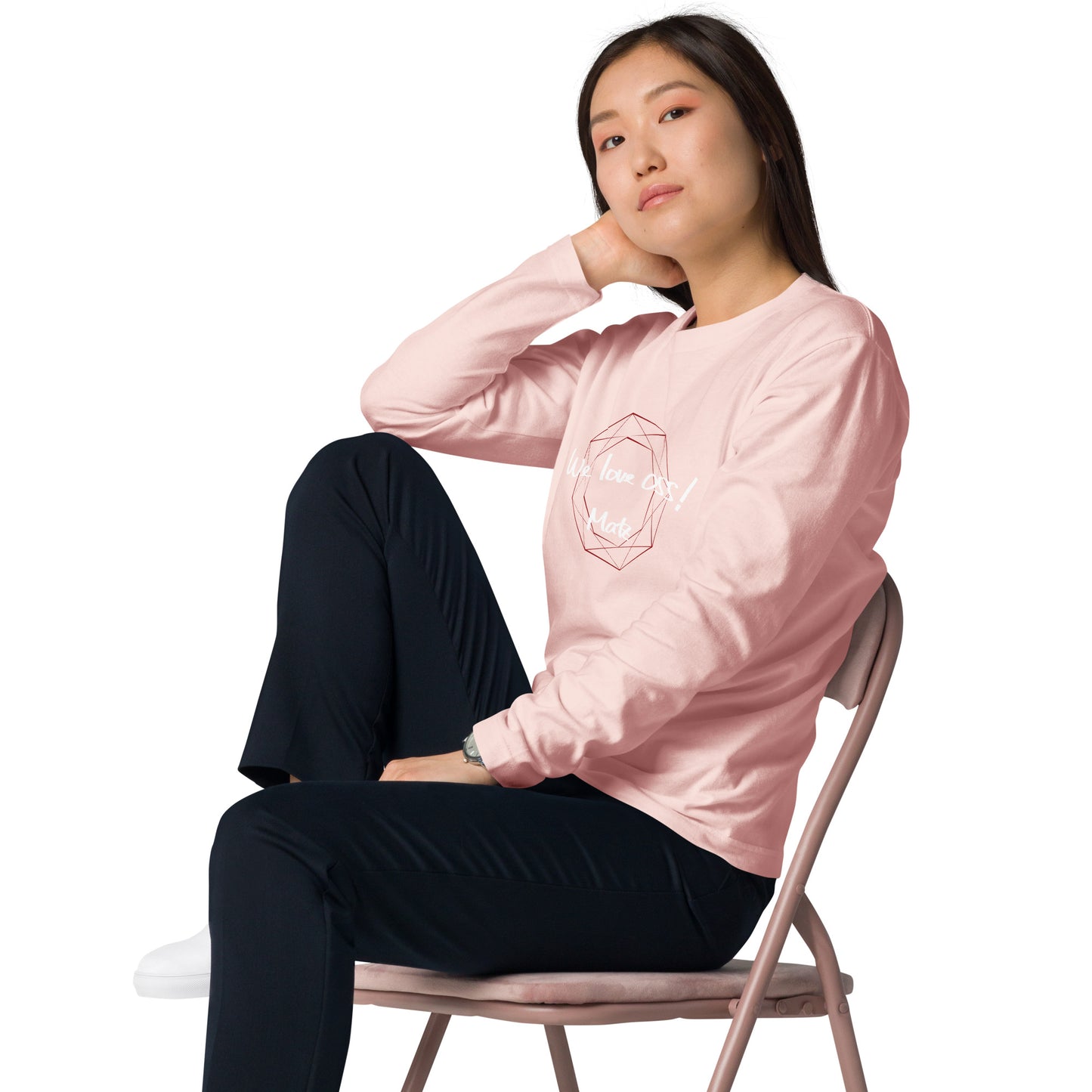 080 We love OSS! / ユニセックス長袖Tシャツ