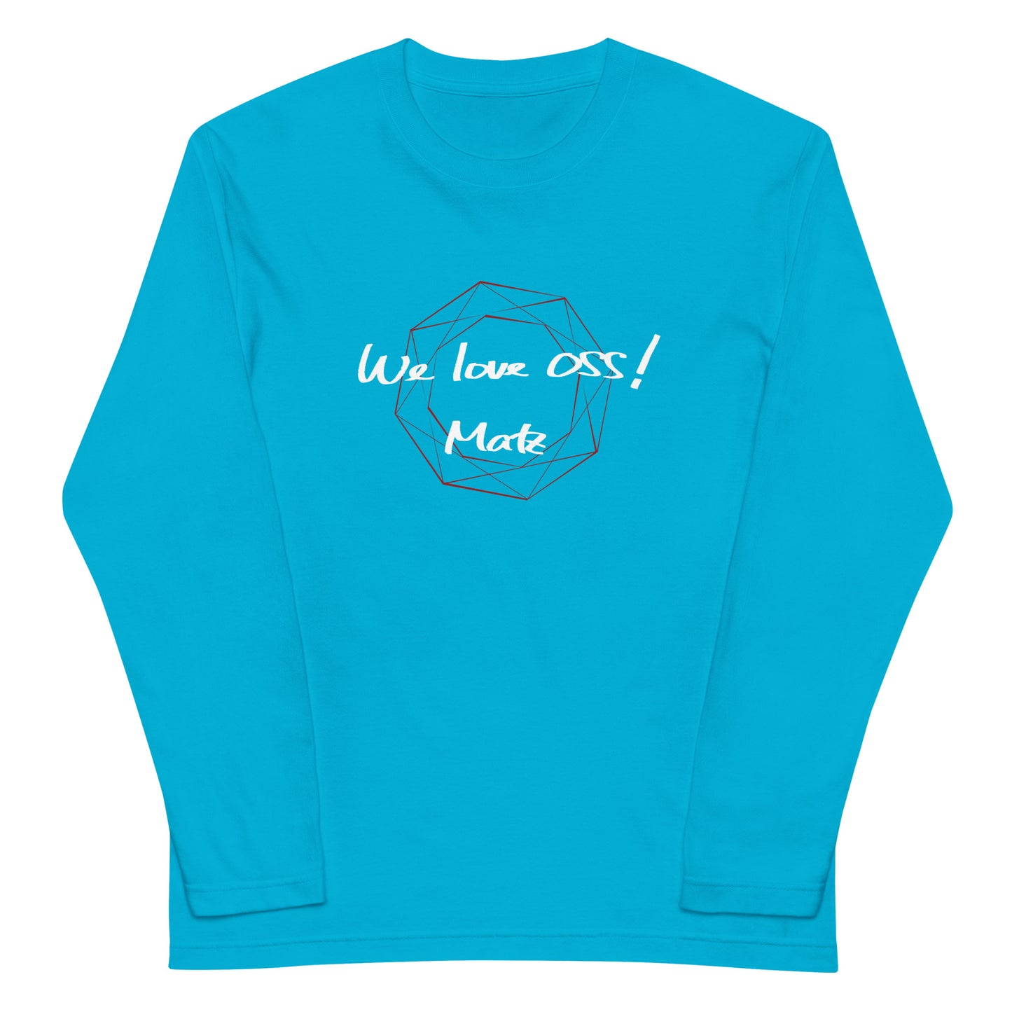 080 We love OSS! / ユニセックス長袖Tシャツ
