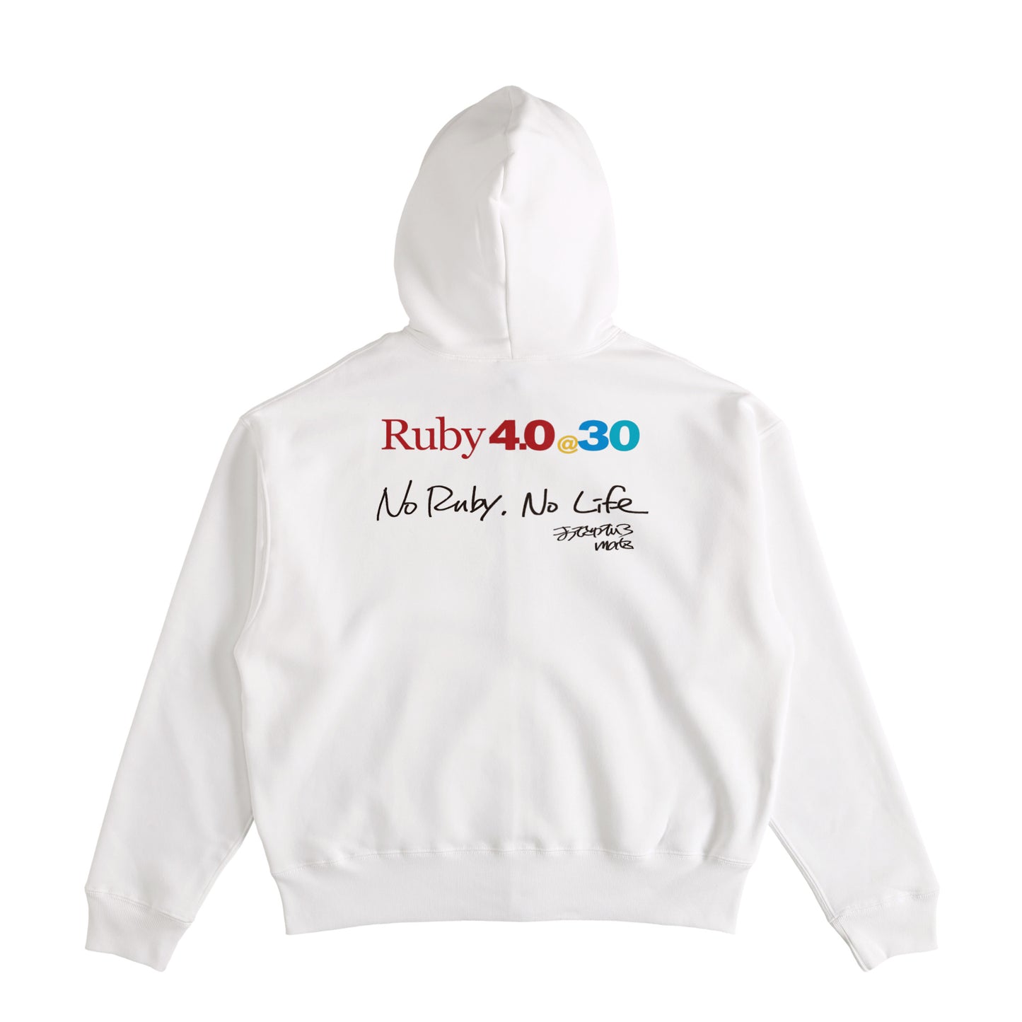 2025 パーカー (10oz)Ruby4.0 @ 30 No Ruby, No Life（背） white image