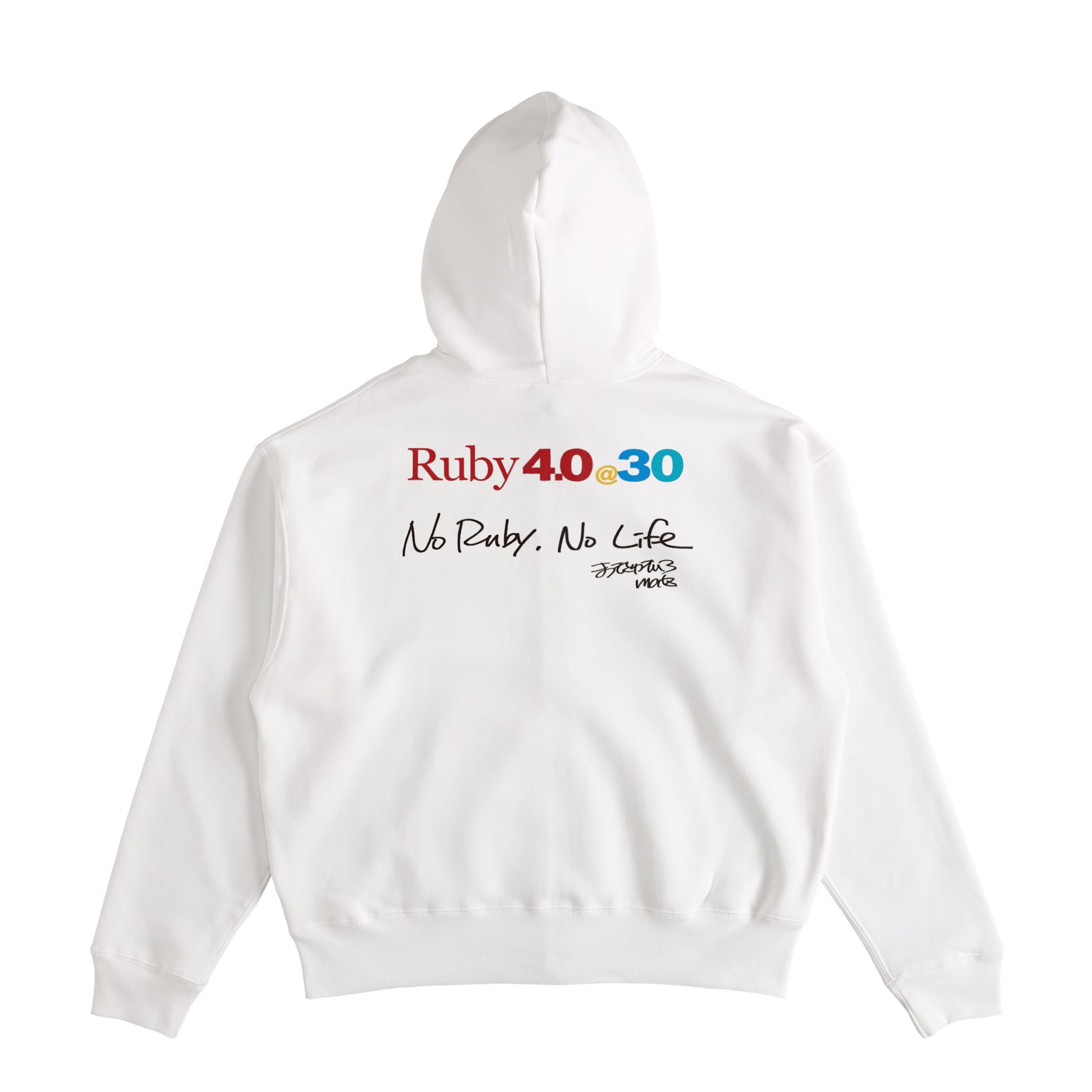 2025 パーカー (10oz)Ruby4.0 @ 30 No Ruby, No Life（背） white image
