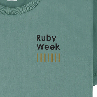 433 Tシャツ Ruby Week 3 (刺繍)