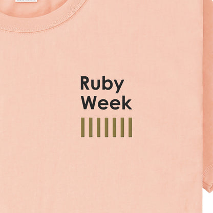 433 Tシャツ Ruby Week 3 (刺繍)