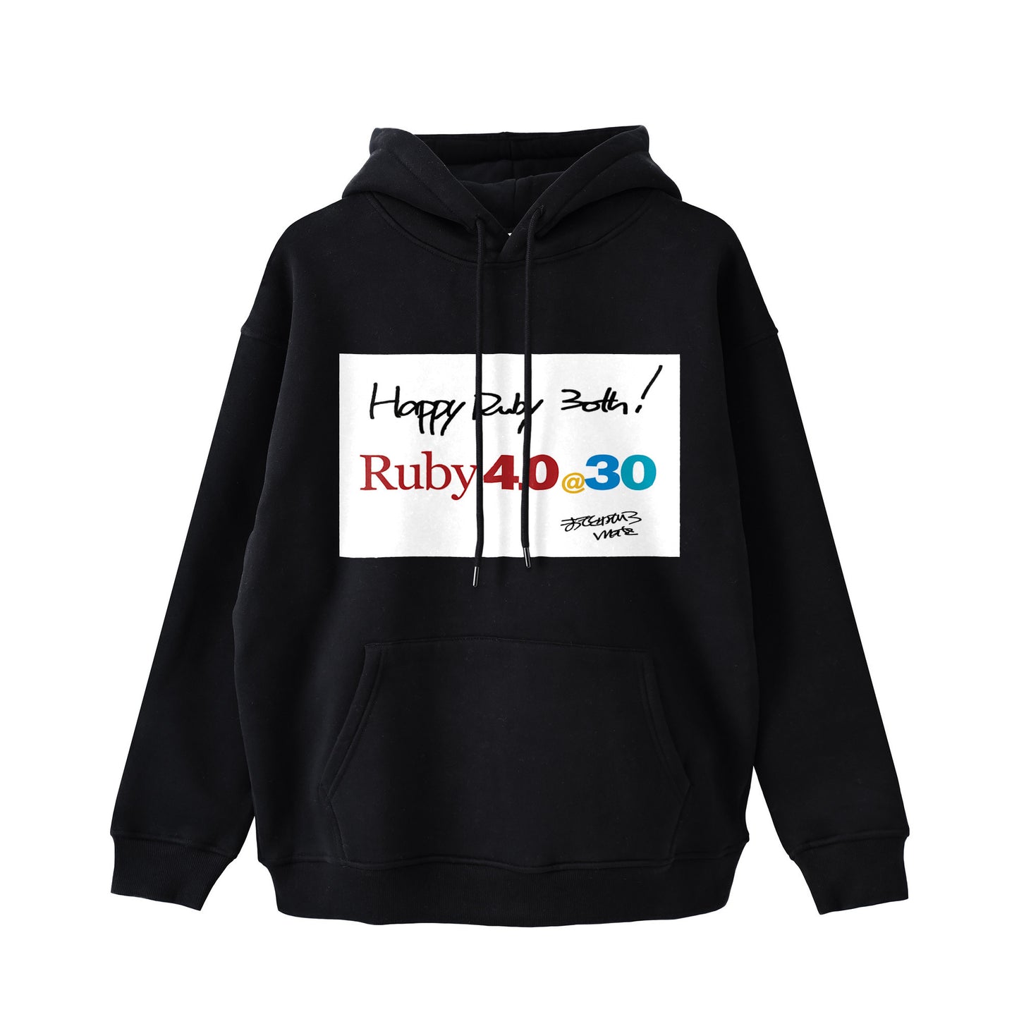2025 パーカー (11.6oz)Ruby4.0 @ 30  Happy Ruby 30th!! （プリント） black image