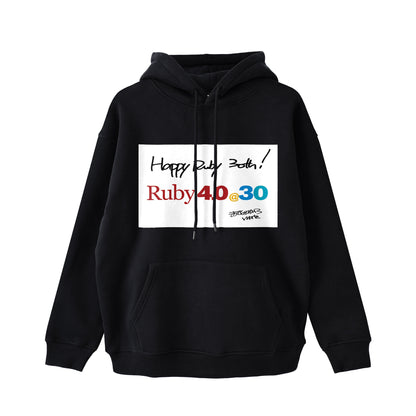 2025 パーカー (11.6oz)Ruby4.0 @ 30  Happy Ruby 30th!! （プリント） black image