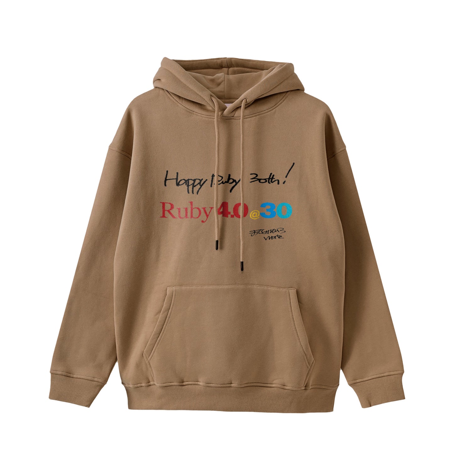 2025 パーカー (11.6oz)Ruby4.0 @ 30  Happy Ruby 30th!! （プリント） brown image