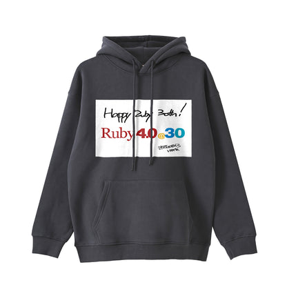 2025 パーカー (11.6oz)Ruby4.0 @ 30  Happy Ruby 30th!! （プリント） charcoal image