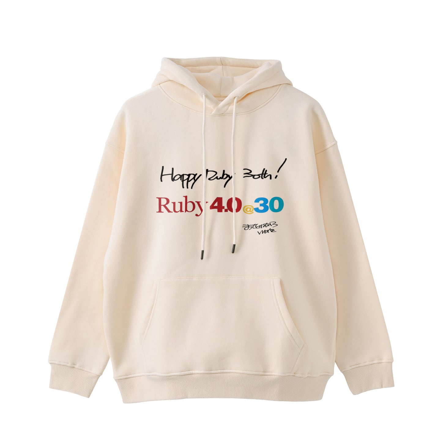 2025 パーカー (11.6oz)Ruby4.0 @ 30  Happy Ruby 30th!! （プリント） ivory image