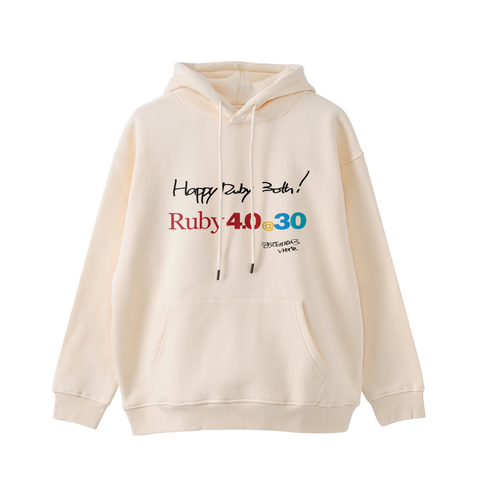 2025 パーカー (11.6oz)Ruby4.0 @ 30  Happy Ruby 30th!! （プリント） ivory image