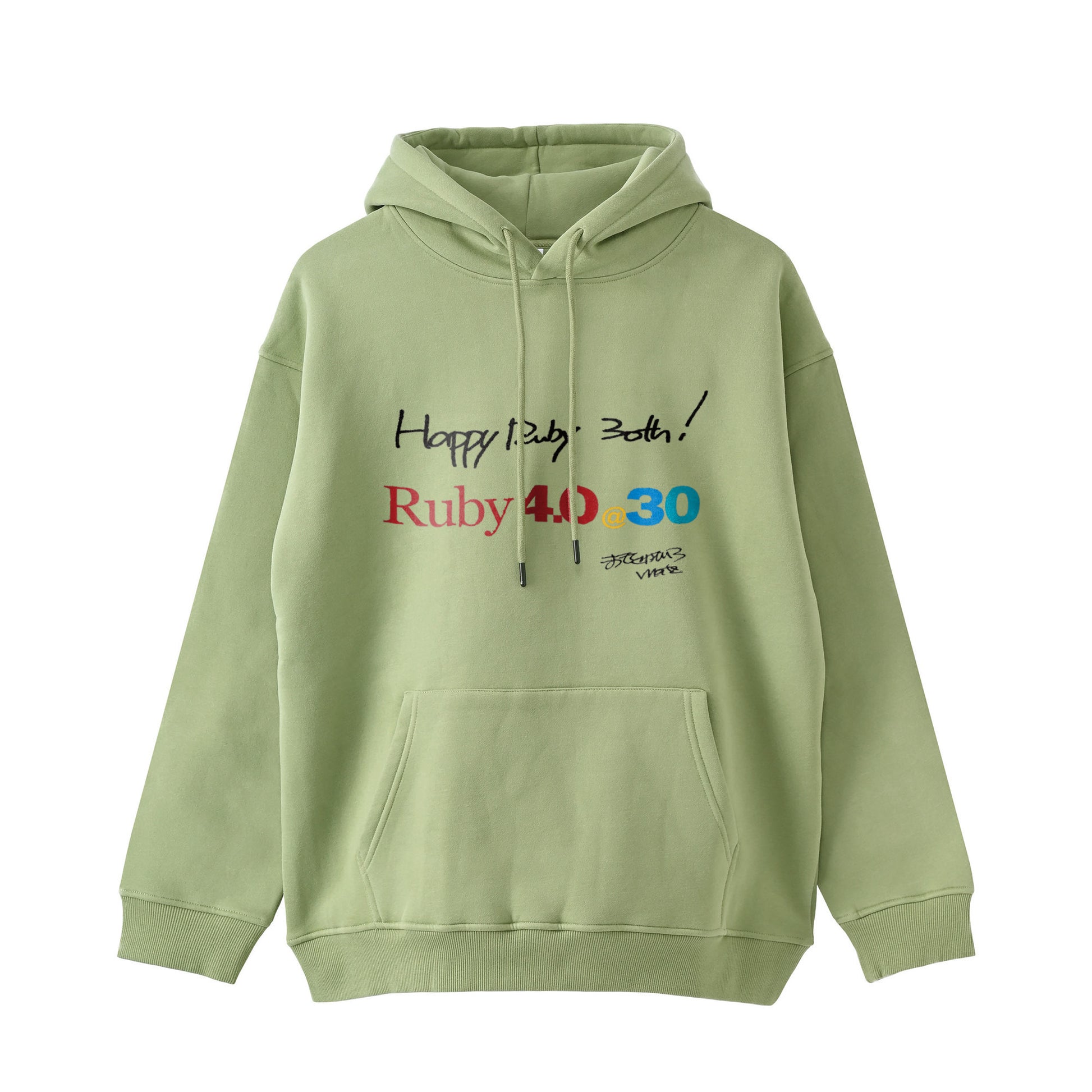 2025 パーカー (11.6oz)Ruby4.0 @ 30  Happy Ruby 30th!! （プリント） pastel-green image