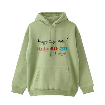 2025 パーカー (11.6oz)Ruby4.0 @ 30  Happy Ruby 30th!! （プリント） pastel-green image