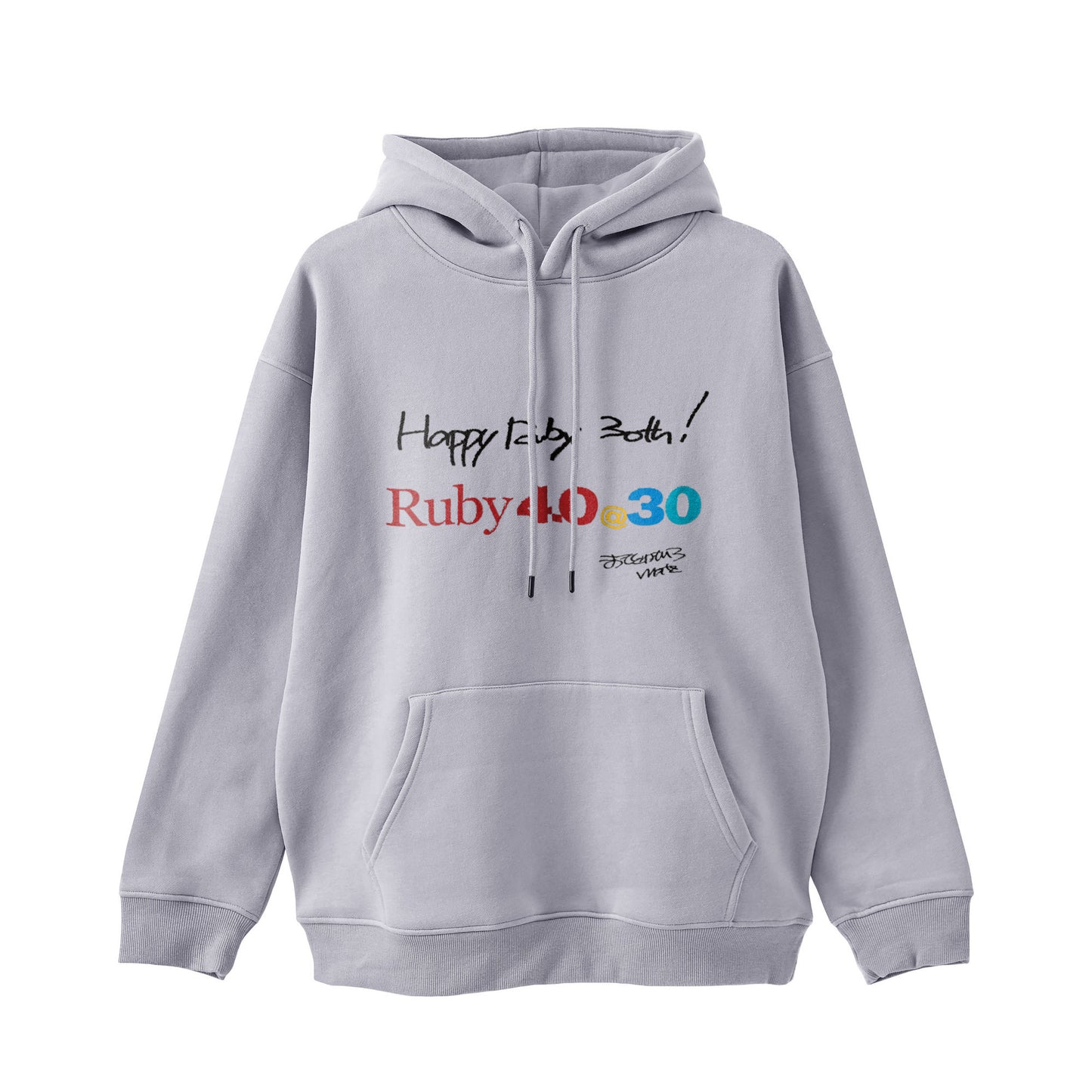 2025 パーカー (11.6oz)Ruby4.0 @ 30  Happy Ruby 30th!! （プリント） pastel-gray image