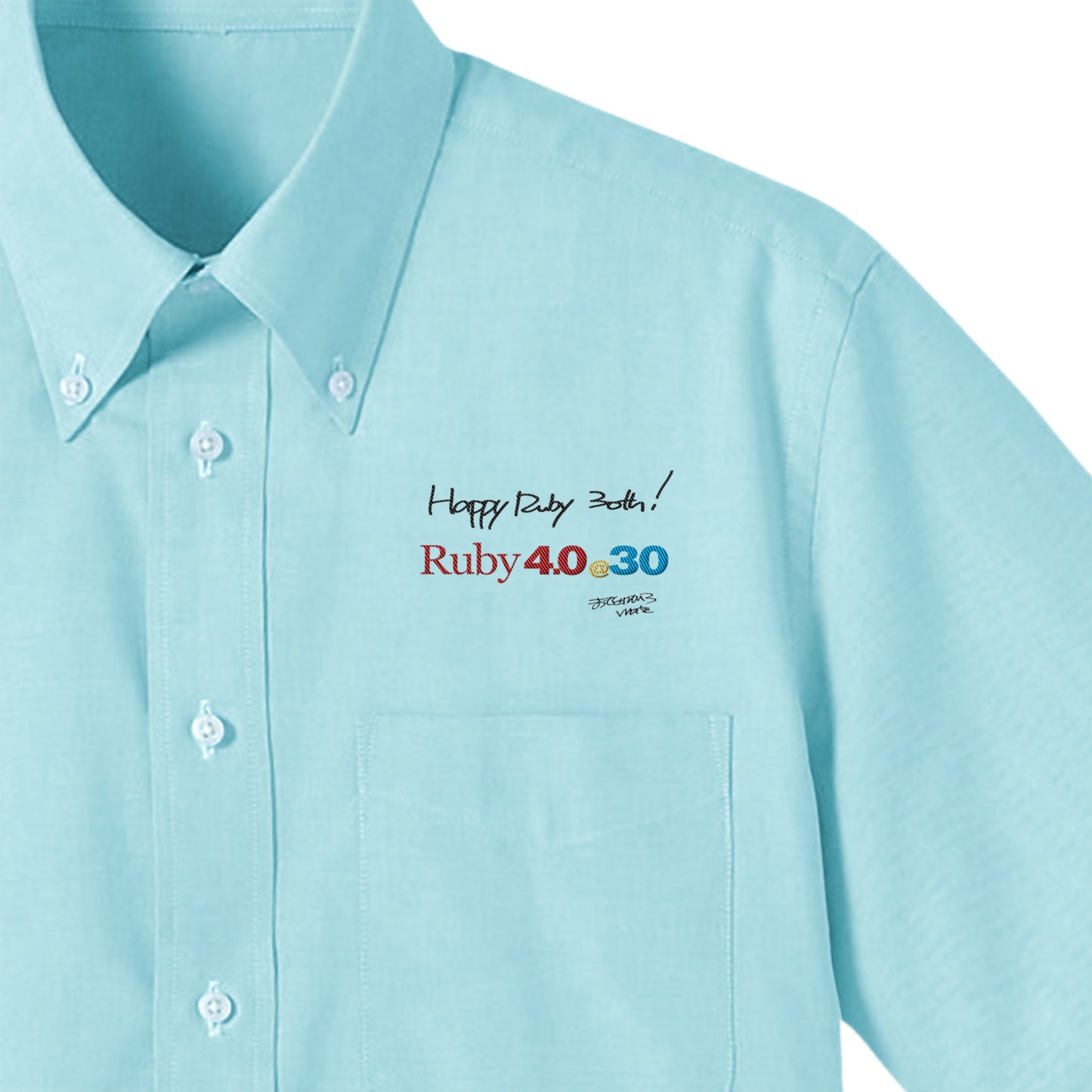2025 ボタンダウンシャツ Ruby4.0 @ 30 胸刺繍（長袖 ） mint image