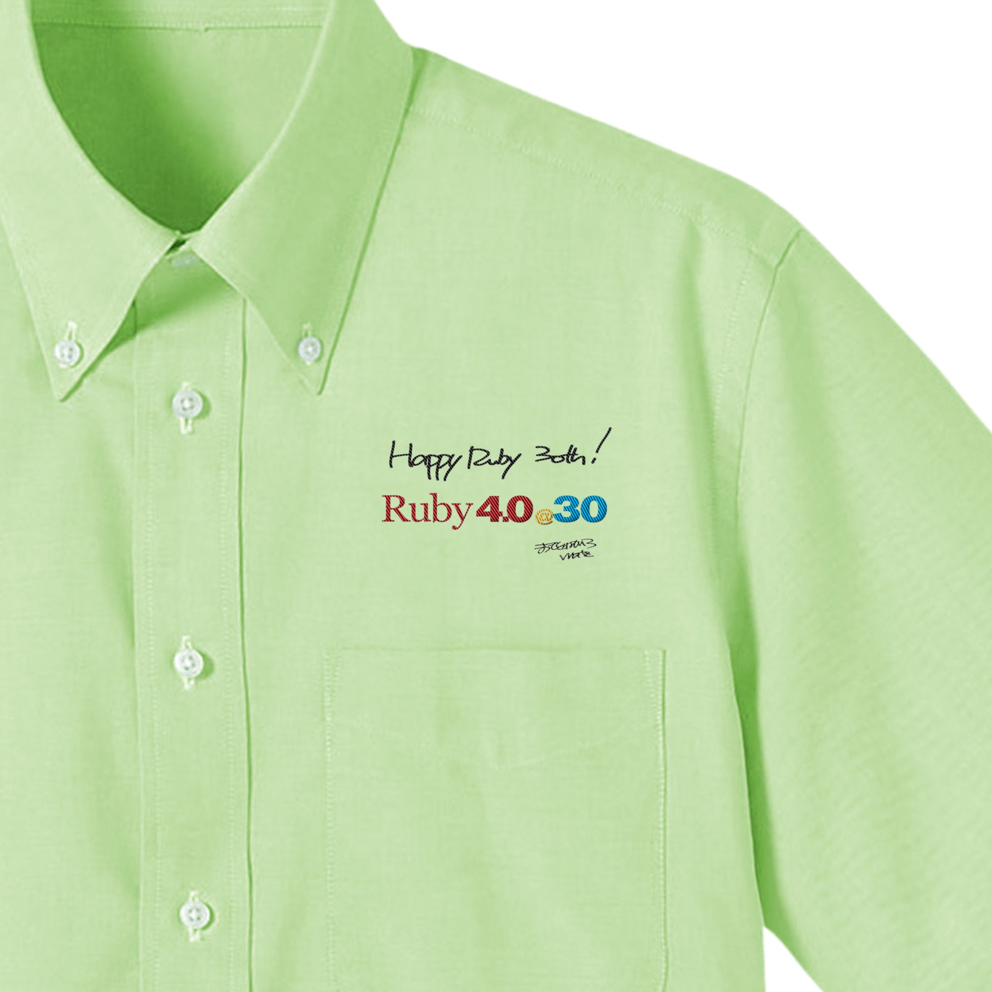 2025 ボタンダウンシャツ Ruby4.0 @ 30 胸刺繍（長袖 ） olive image