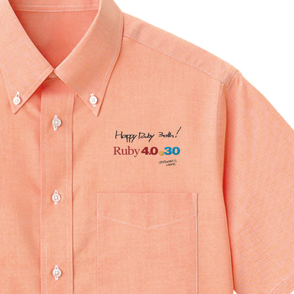 2025 ボタンダウンシャツ Ruby4.0 @ 30 胸刺繍（長袖 ） orange image