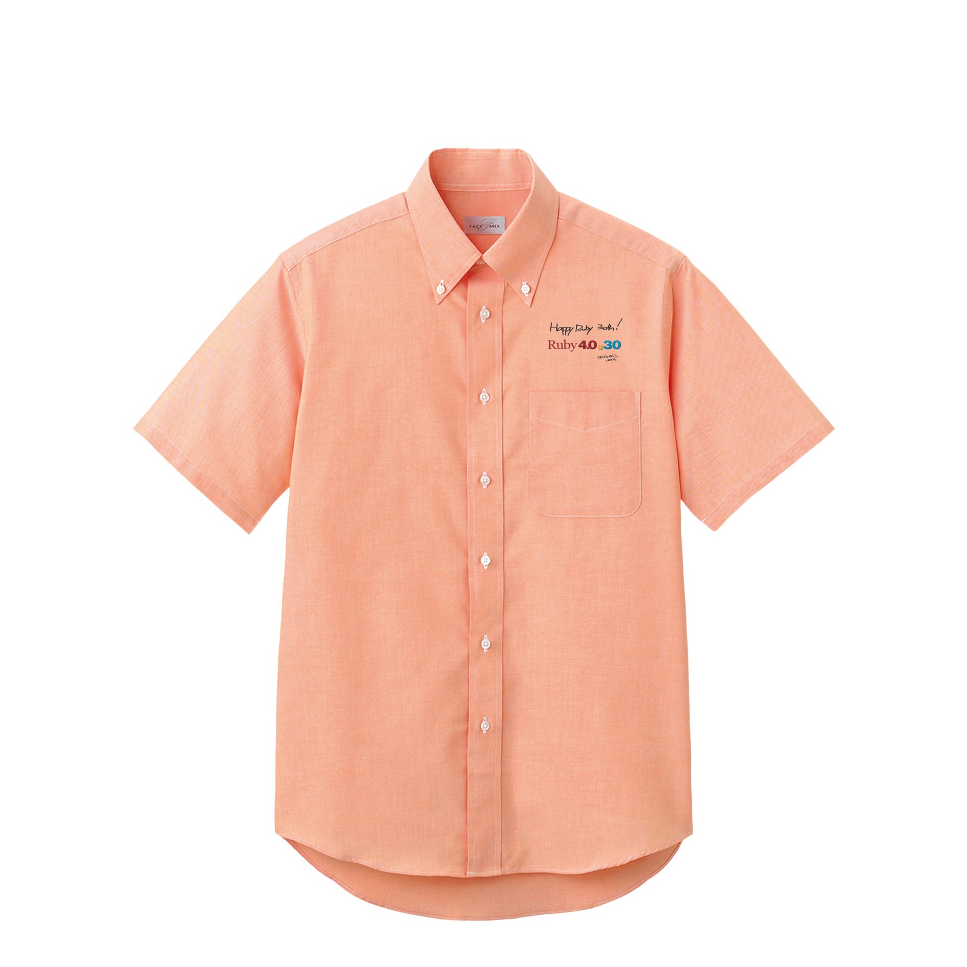 2025 ボタンダウンシャツ Ruby4.0 @ 30 胸刺繍（長袖 ） orange image