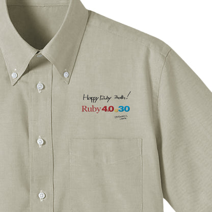 2025 ボタンダウンシャツ Ruby4.0 @ 30 胸刺繍（長袖 ） smoky-green image