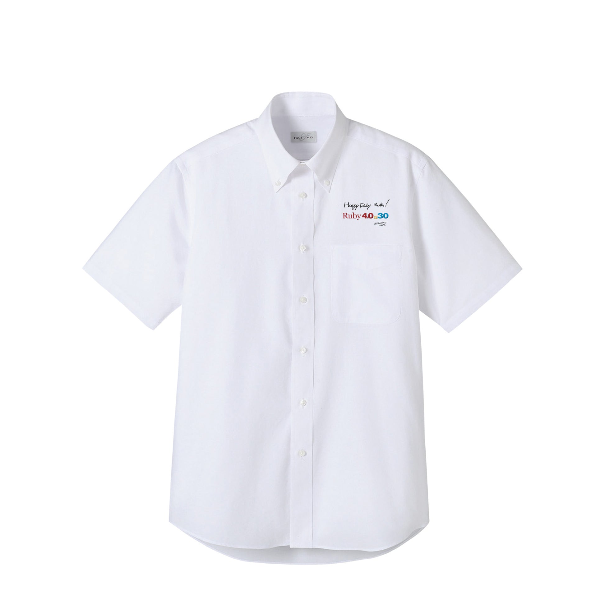 2025 ボタンダウンシャツ Ruby4.0 @ 30 胸刺繍（長袖 ） white image