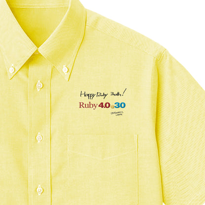 2025 ボタンダウンシャツ Ruby4.0 @ 30 胸刺繍（長袖 ） yellow image