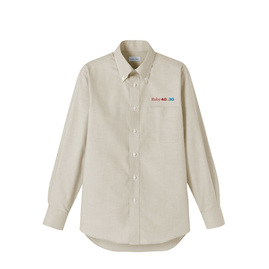 2025 ボタンダウンシャツ Ruby4.0 @ 30 胸刺繍（長袖 ） beige image