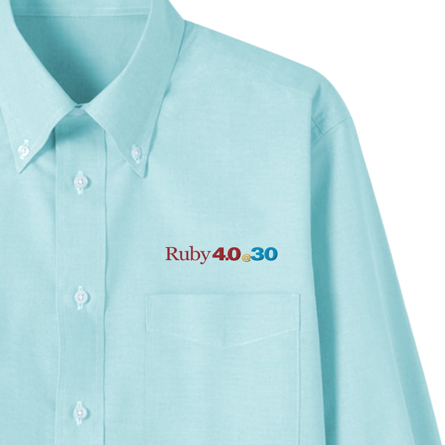 2025 ボタンダウンシャツ Ruby4.0 @ 30 胸刺繍（長袖 ） mint image