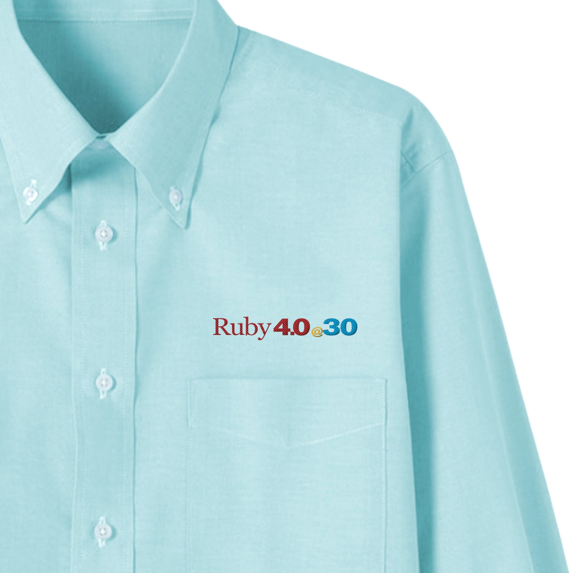 2025 ボタンダウンシャツ Ruby4.0 @ 30 胸刺繍（長袖 ） mint image