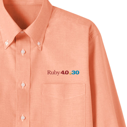 2025 ボタンダウンシャツ Ruby4.0 @ 30 胸刺繍（長袖 ） orange image