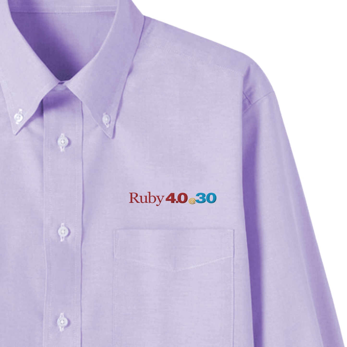 2025 ボタンダウンシャツ Ruby4.0 @ 30 胸刺繍（長袖 ） purple image