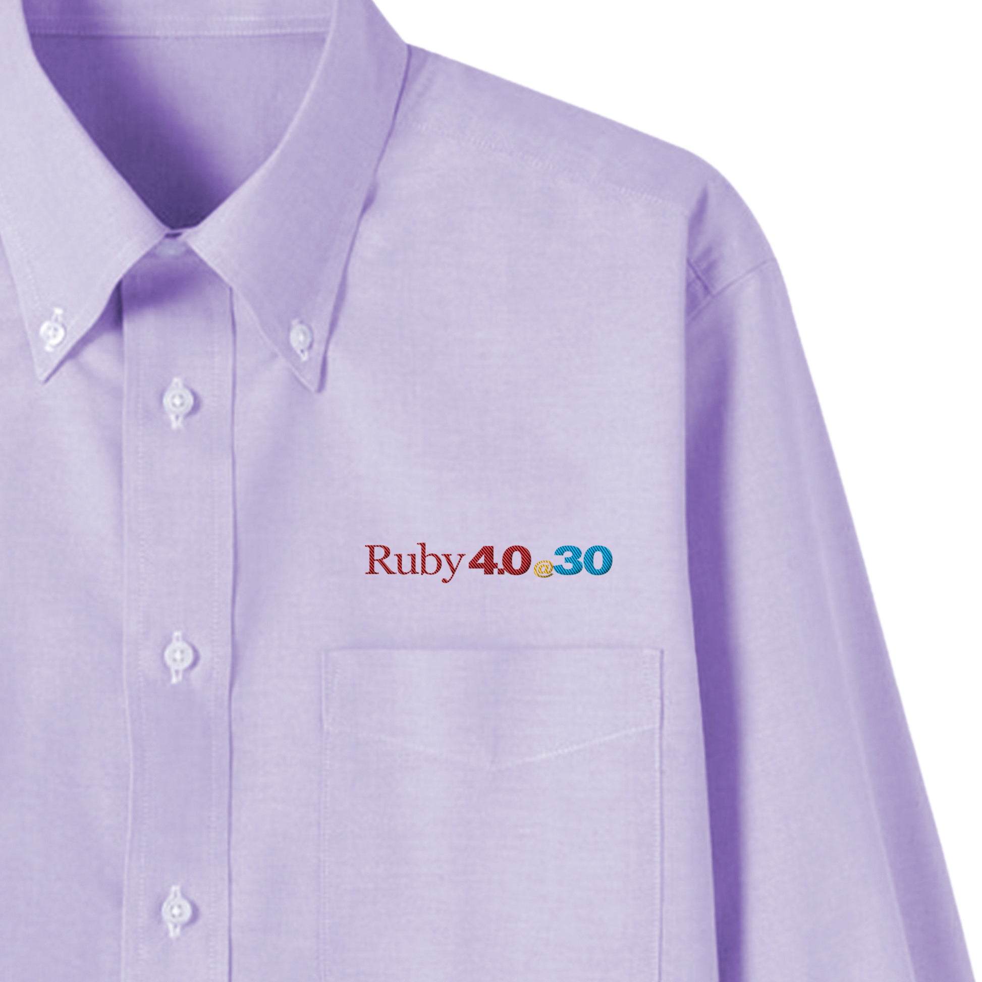 2025 ボタンダウンシャツ Ruby4.0 @ 30 胸刺繍（長袖 ） purple image