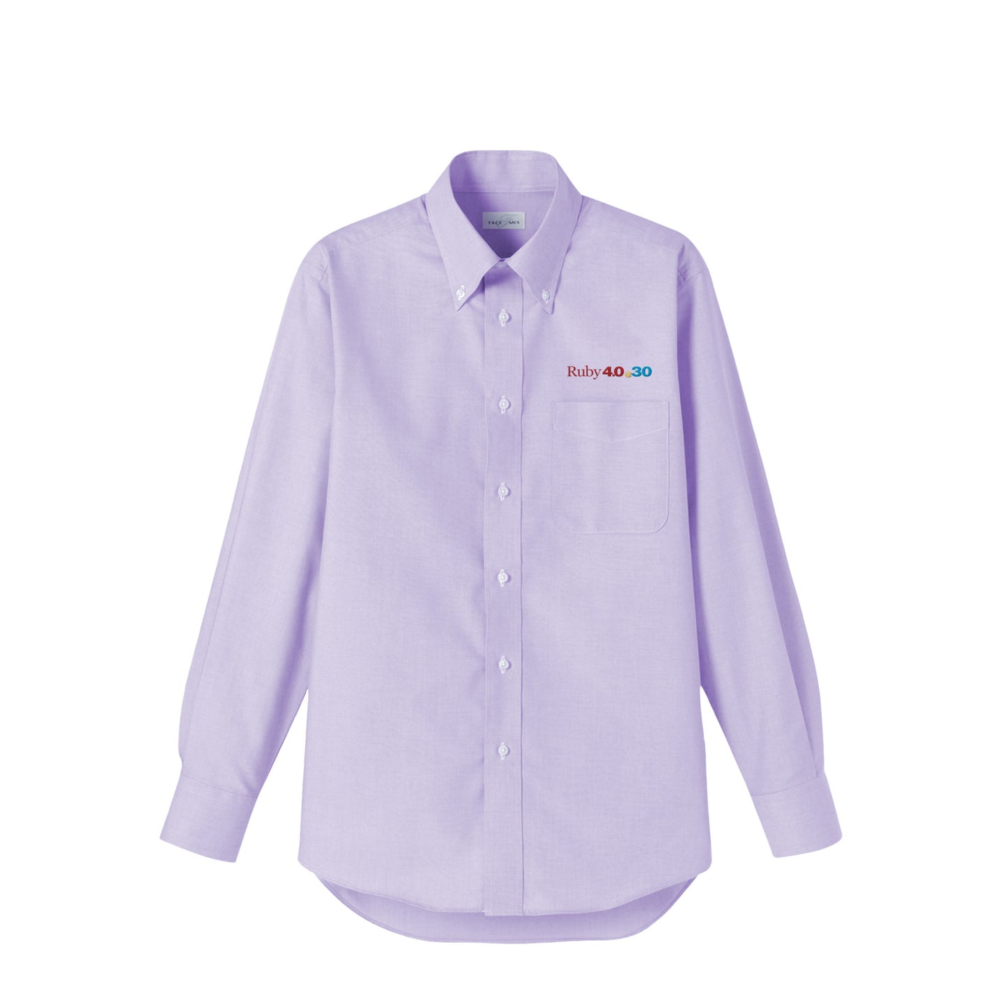 2025 ボタンダウンシャツ Ruby4.0 @ 30 胸刺繍（長袖 ） purple image