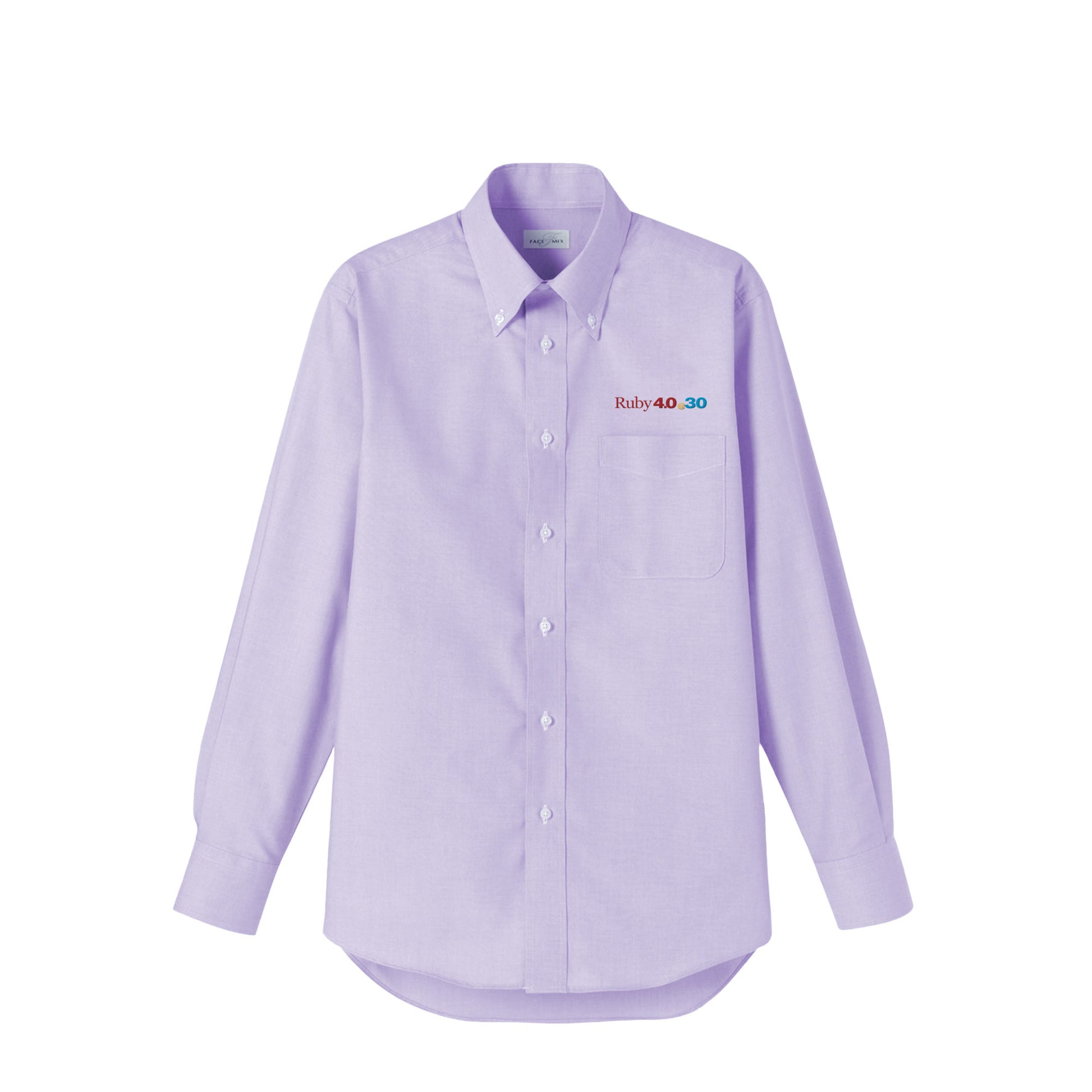 2025 ボタンダウンシャツ Ruby4.0 @ 30 胸刺繍（長袖 ） purple image