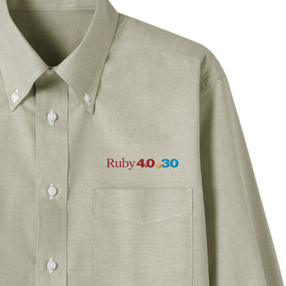 2025 ボタンダウンシャツ Ruby4.0 @ 30 胸刺繍（長袖 ） smoky-green image
