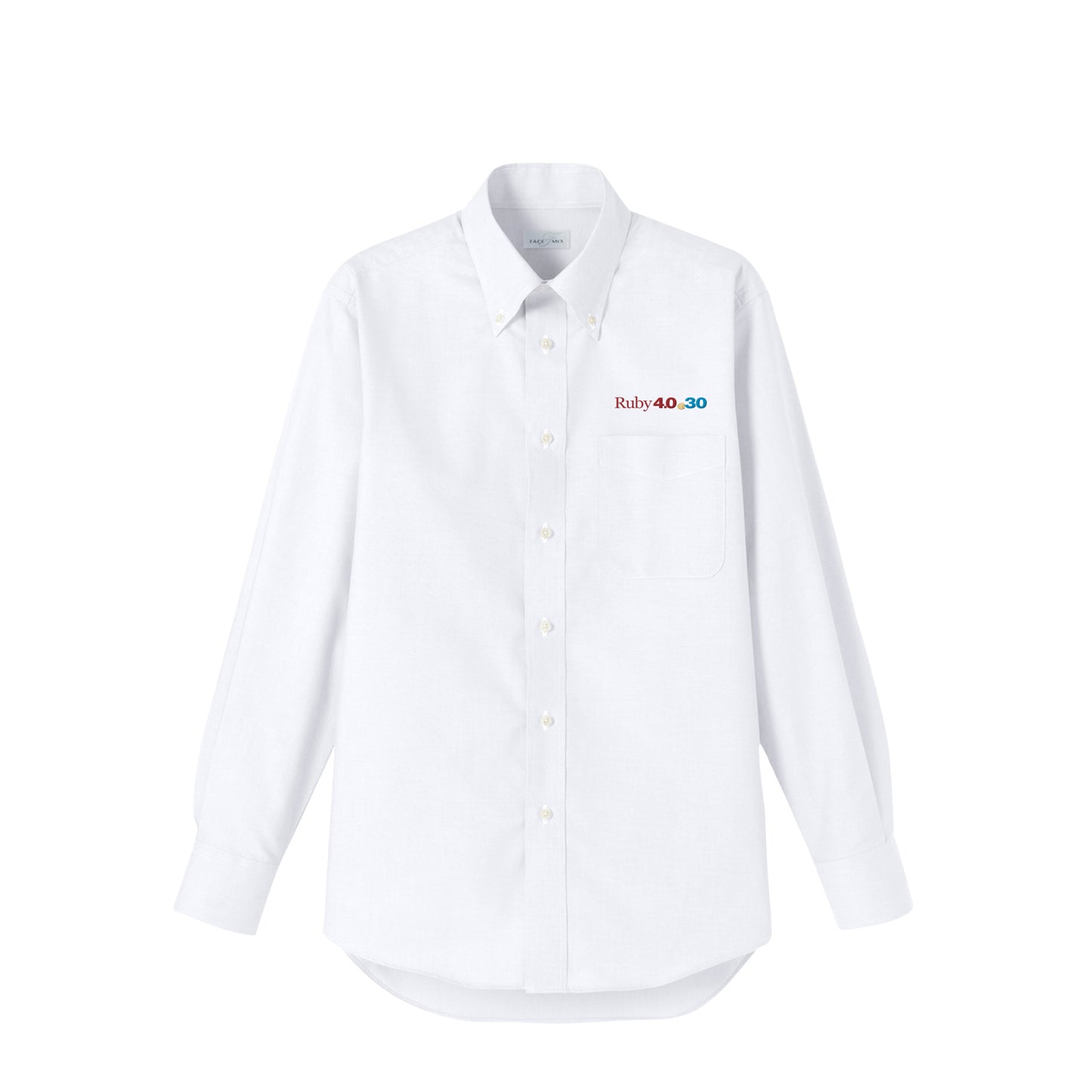 2025 ボタンダウンシャツ Ruby4.0 @ 30 胸刺繍（長袖 ） white image