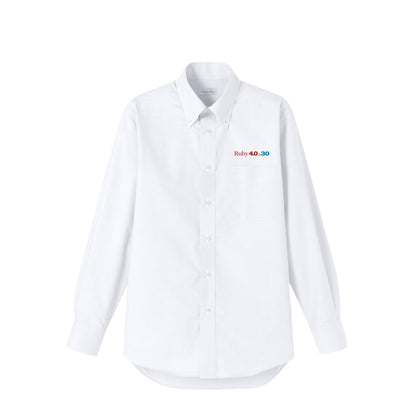 2025 ボタンダウンシャツ Ruby4.0 @ 30 胸刺繍（長袖 ） white image