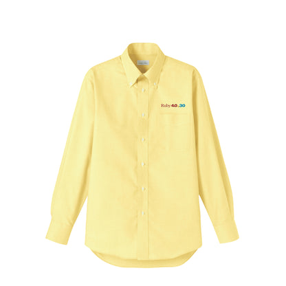 2025 ボタンダウンシャツ Ruby4.0 @ 30 胸刺繍（長袖 ） yellow image