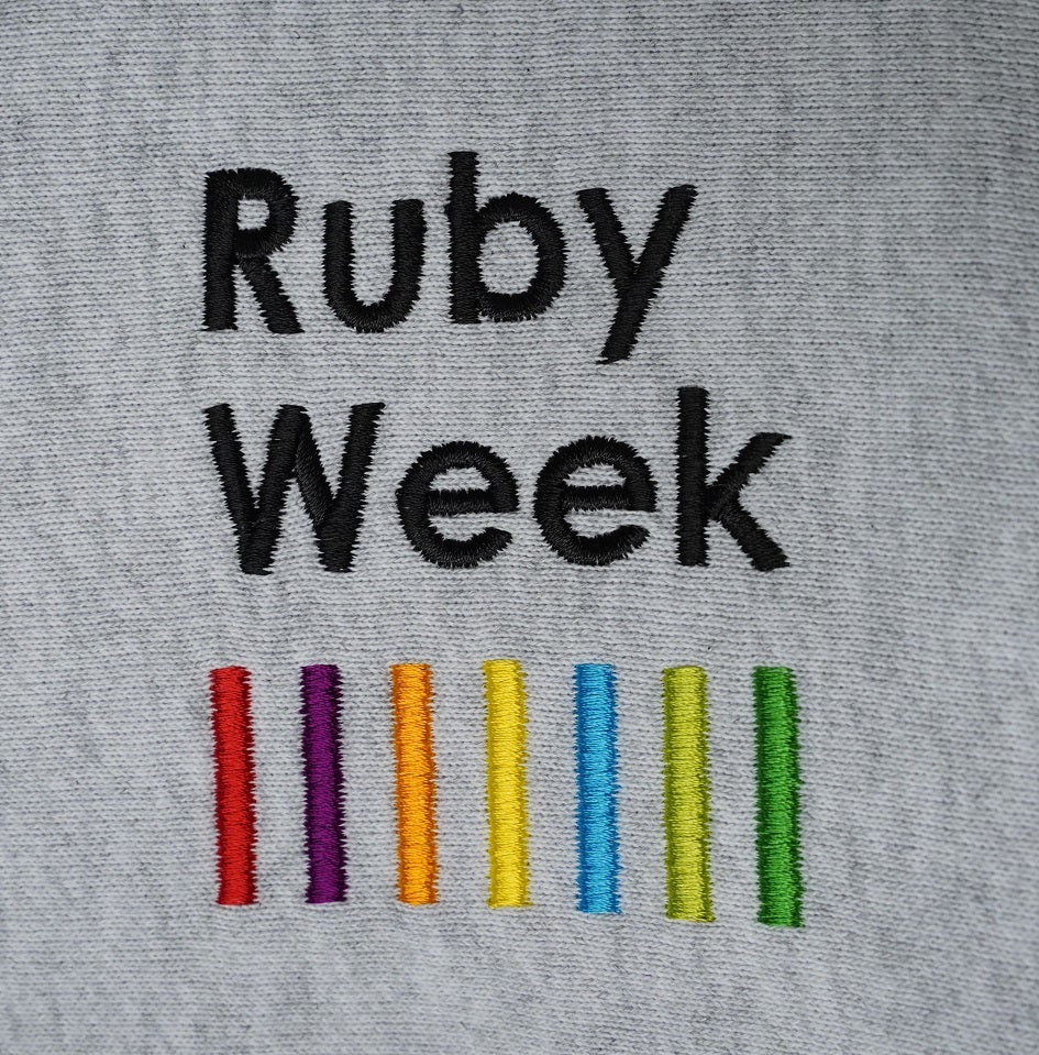 433 Tシャツ Ruby Week 3 (刺繍)