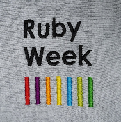483 コットンキャップ Ruby Week 3 (刺繍)