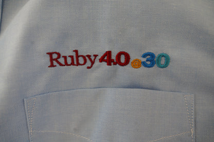 ボタンダウンシャツ Ruby4.0@30 胸刺繍（半袖）