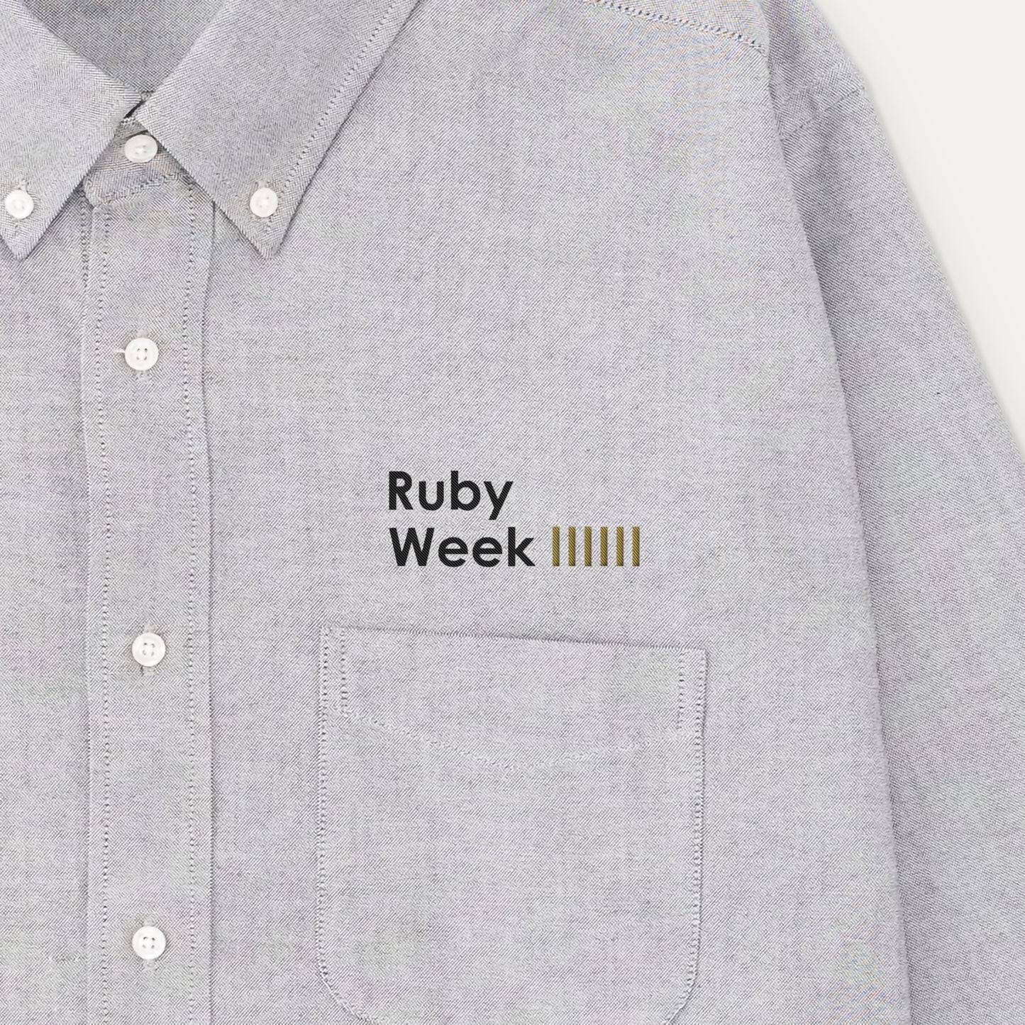 475 ボタンダウンシャツ RubyWeek 胸刺繍（長袖）