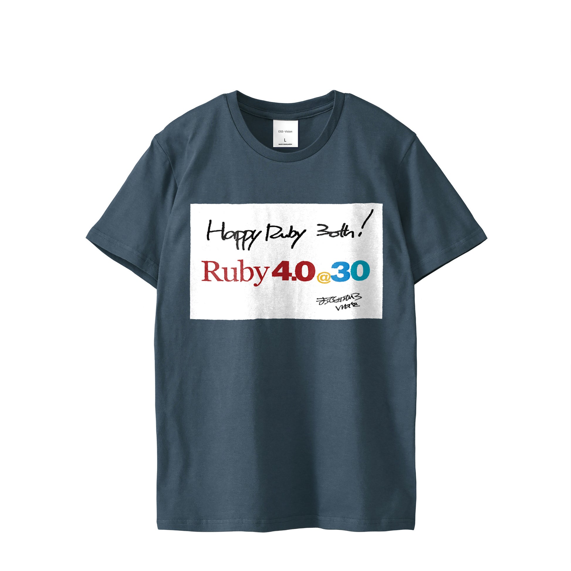 2025 Tシャツ Ruby4.0 @ 30 Happy Ruby 30th!! （プリント） dark-blue image