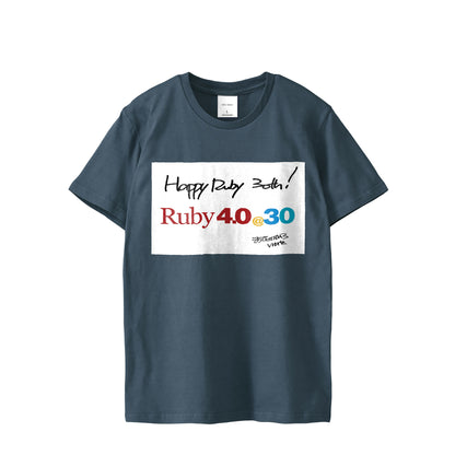 2025 Tシャツ Ruby4.0 @ 30 Happy Ruby 30th!! （プリント） dark-blue image