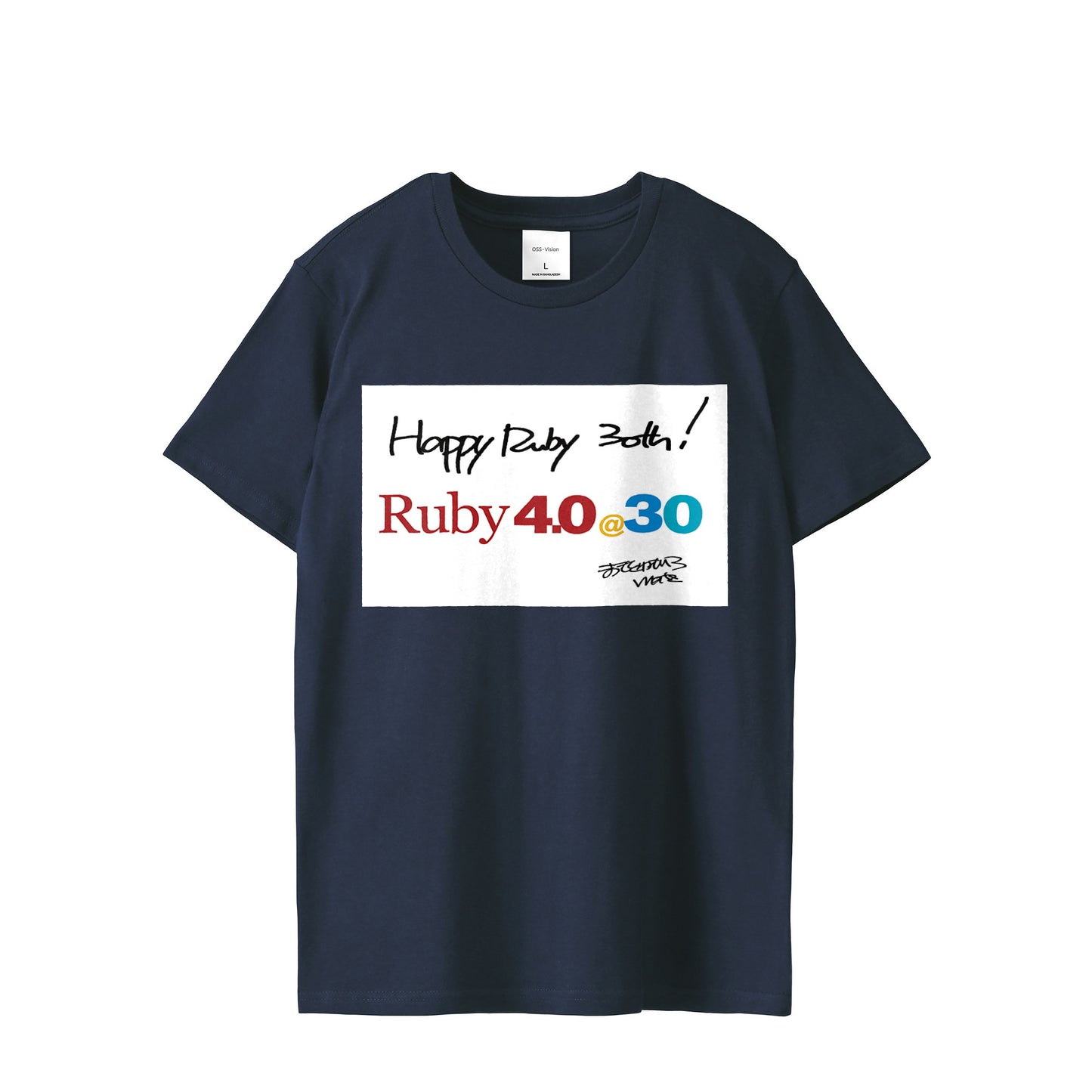 2025 Tシャツ Ruby4.0 @ 30 Happy Ruby 30th!! （プリント） navy image